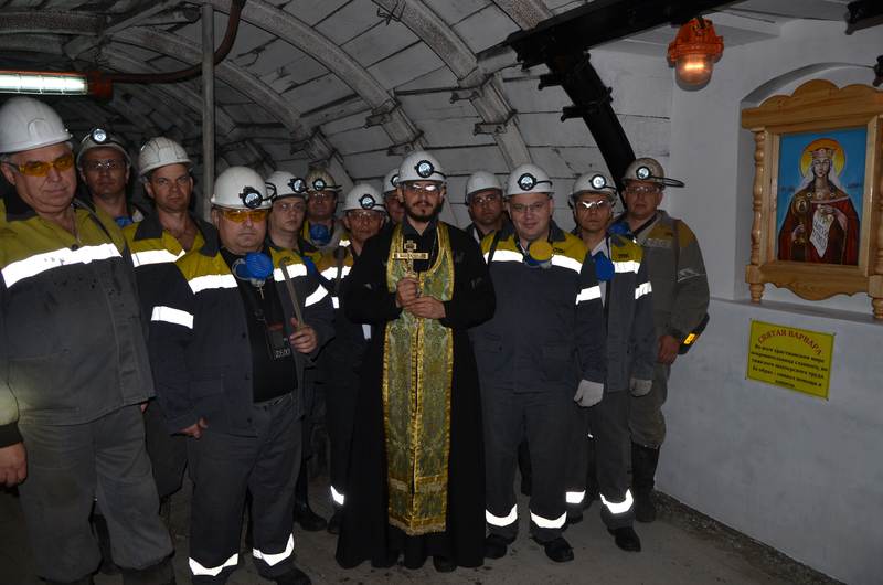 Святая Варвара будет оберегать шахтеров Добропольской